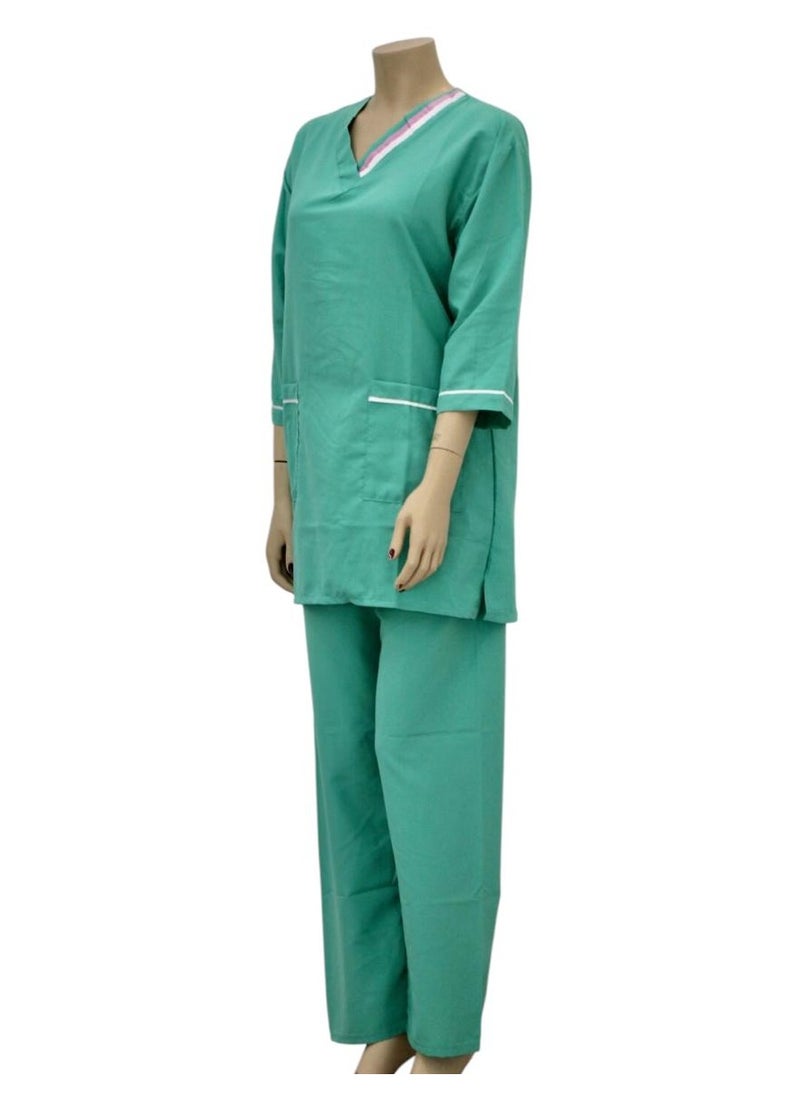 Housemaid Uniform Maid Nanny Scrub Suit 3 piece set