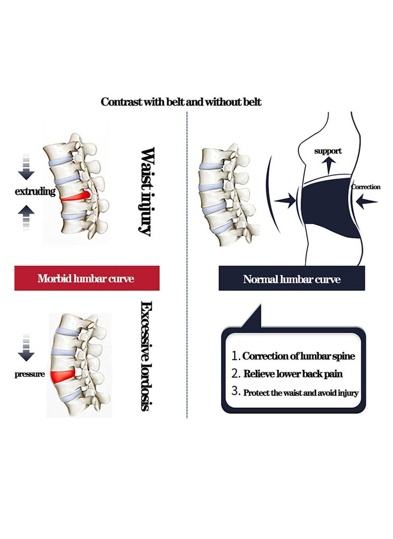 Lumbar Back Belt Support Traction Air Decompression Pain Relieve Inflatable Massager Waist Protect