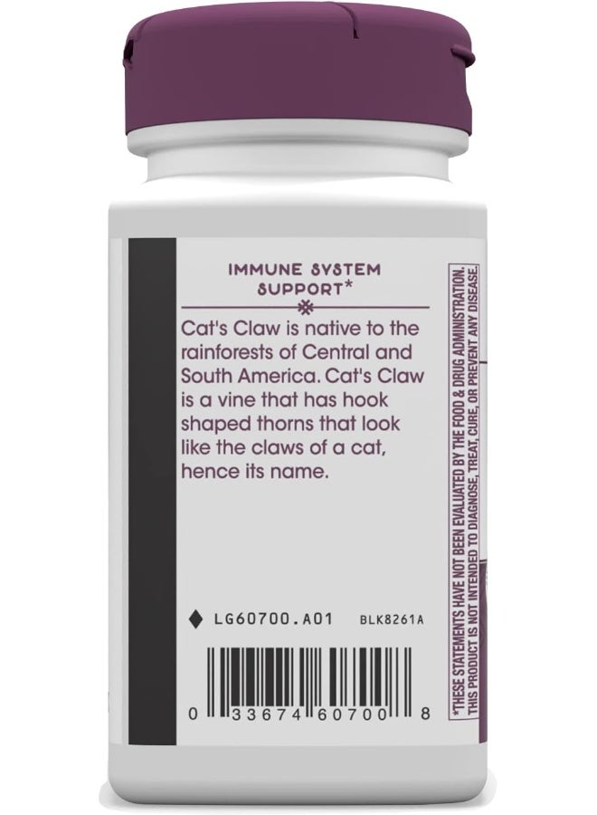 Cat's Claw, Immune System Support* 60 Vegan Capsules Packaging May Vary
