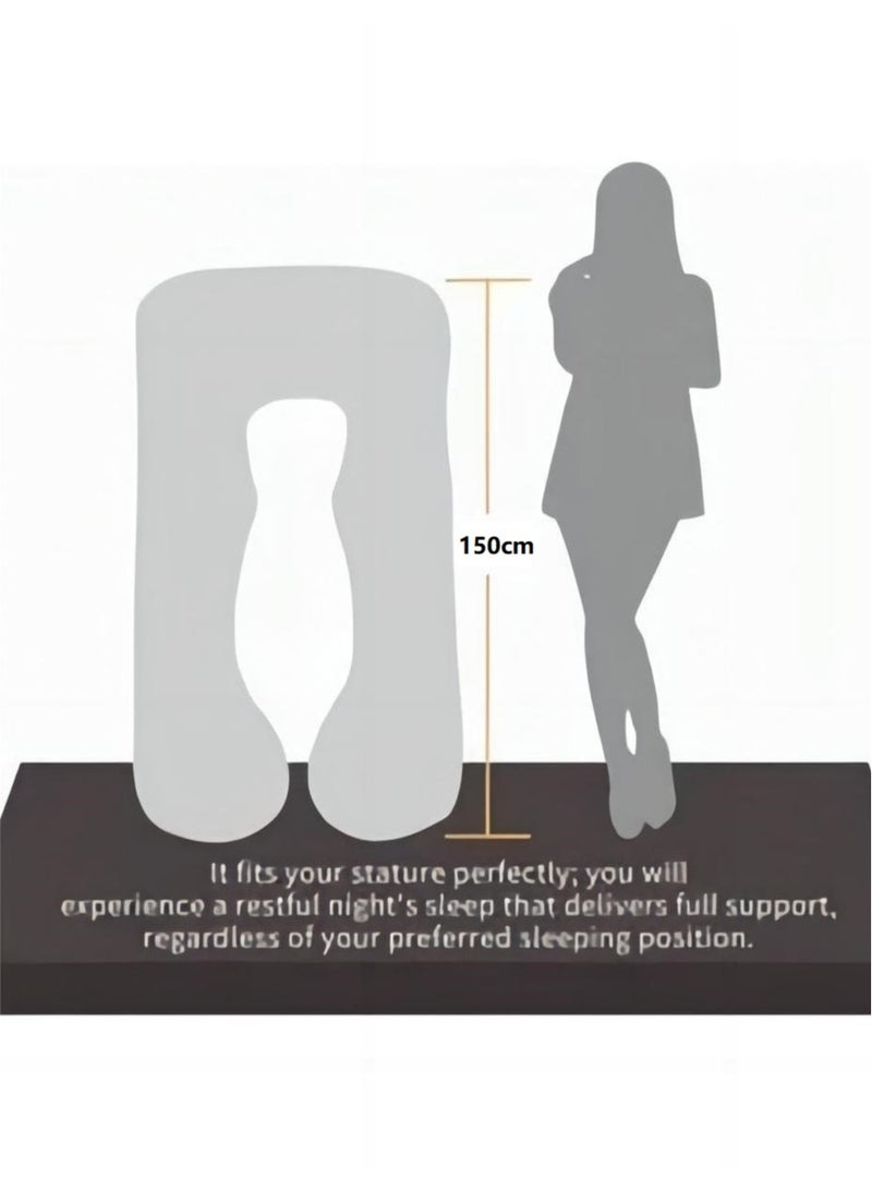 U-Shaped Full Body Pregnancy Cotton Pillow Pregnancy Pillows For Sleeping 80x150cm