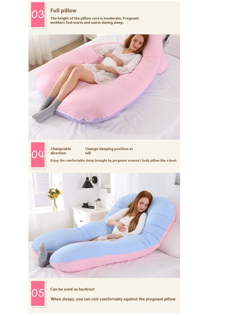 U-Shaped Full Body Pregnancy Cotton Pillow Pregnancy Pillows For Sleeping 80x150cm