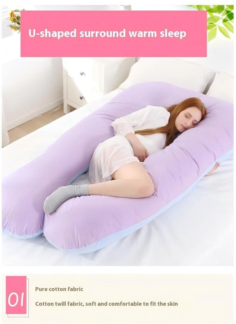 U-Shaped Full Body Pregnancy Cotton Pillow Pregnancy Pillows For Sleeping 80x150cm