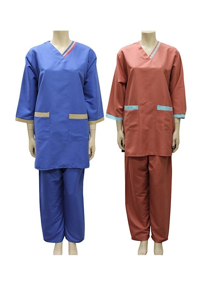 Housemaid Uniform Maid Nanny Scrub Suit 2 piece set