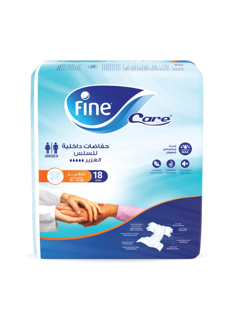 Incontinence Unisex Adult Diaper Brief - Small Waist Size 51-75cm