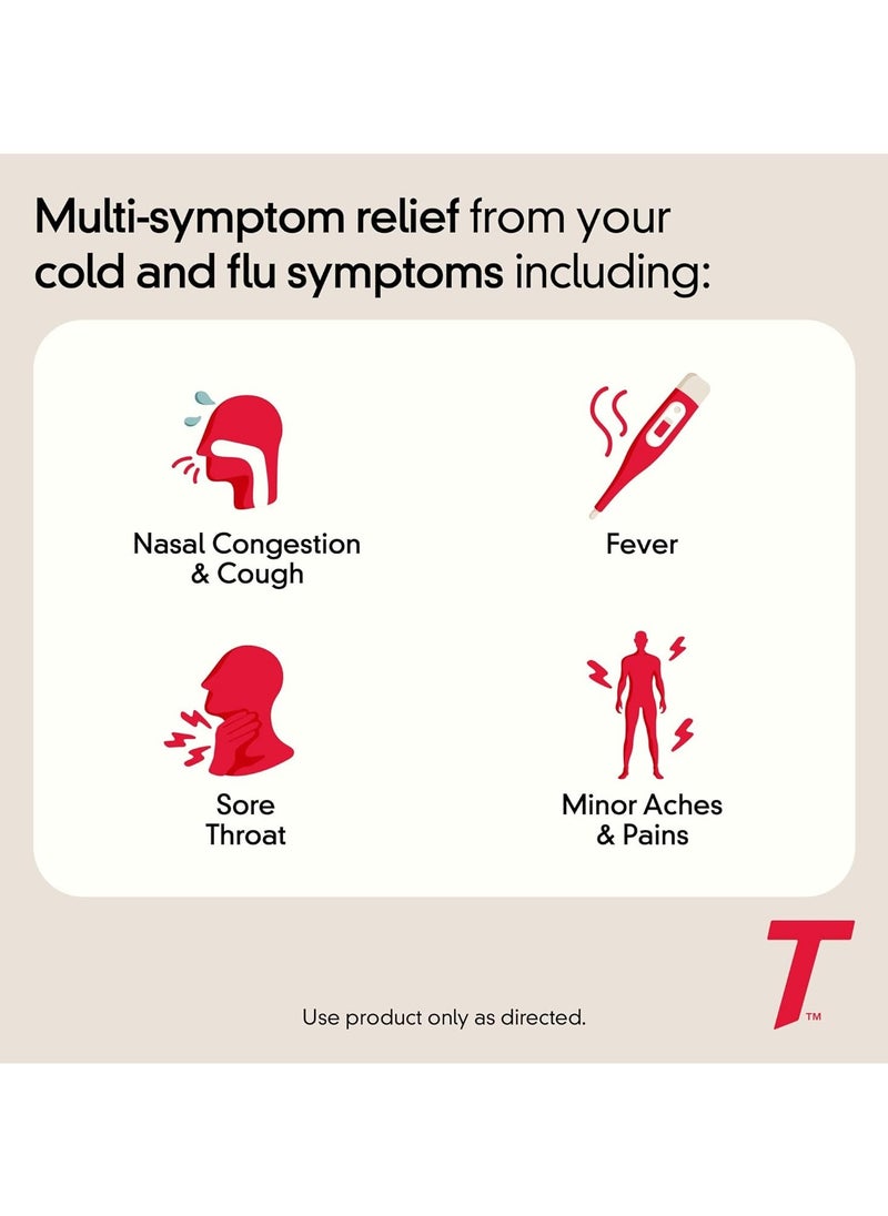 Cold + Flu Severe, Acetaminophen 24 Caplets