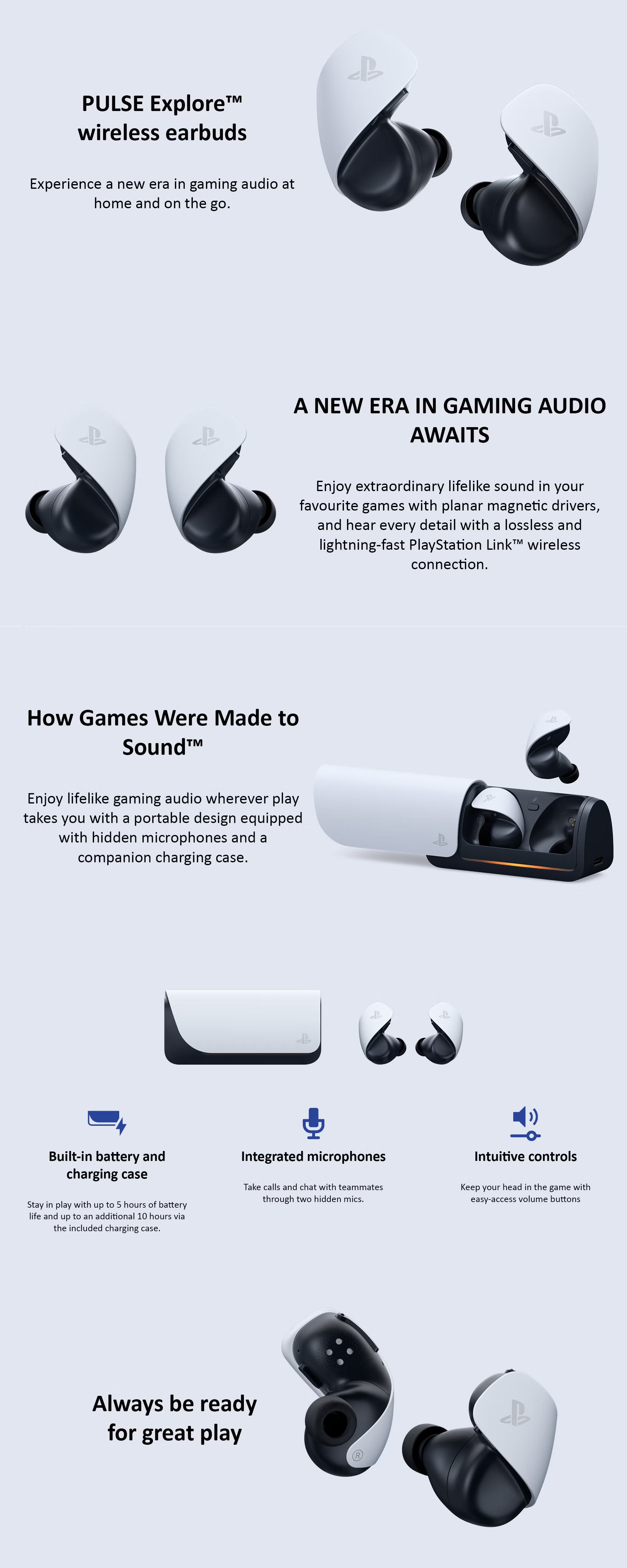 PlayStation 5 Pulse Explore Wireless Earbuds