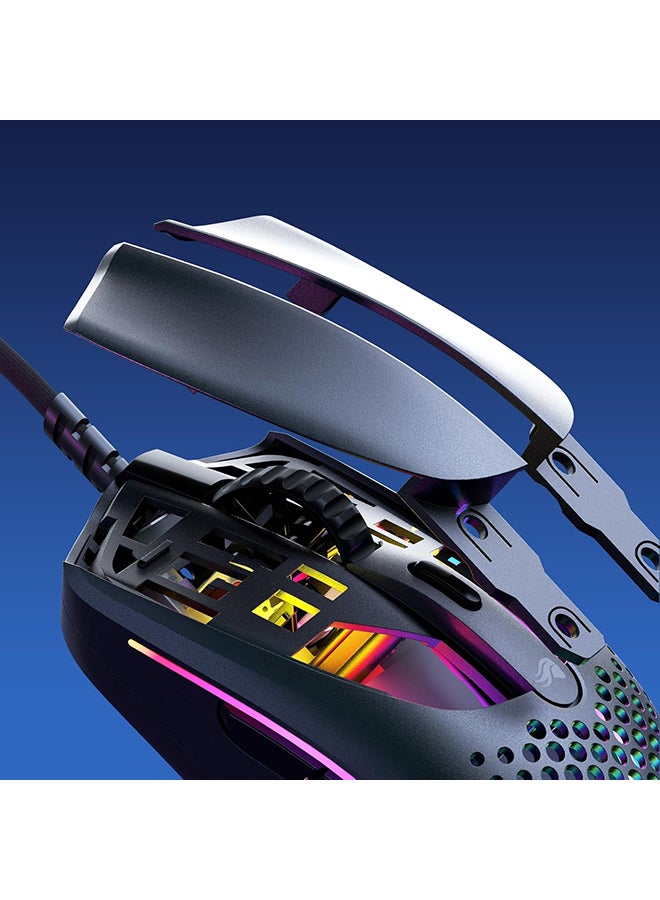 Glorious Model O 2 RGB Gaming Mouse - 59g Ultralightweight Wired Gaming Mouse - 26,000 DPI, BAMF 2.0 Optical Sensor, 6 Programmable Buttons, Backlit Ergonomic Mouse for PC & Laptop - Black