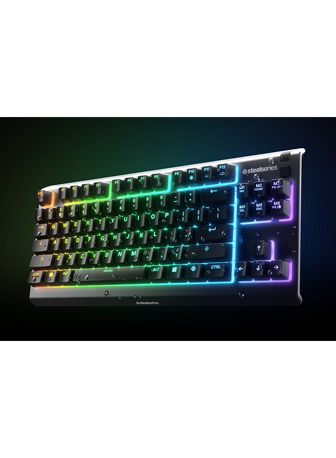Apex 3 TKL Water Resistant Quiet Tenkeyless Keyboard with RGB Lighting - Black