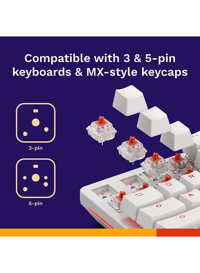 Glorious Fox Mechanical Switches Pre-Lubed - 120 Pieces