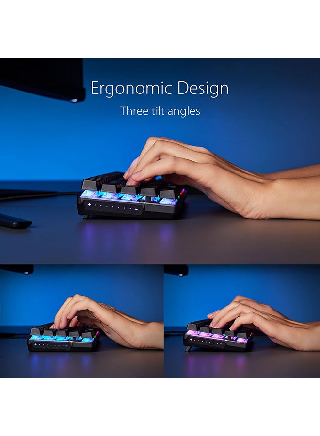 ROG Falchion Ace 65% RGB Compact Gaming Mechanical Keyboard, Lubed ROG NX Red Switches And Switch Stabilizers, Sound-Dampening Foam, PBT Keycaps, Wired with KVM, Three Angles, Cover Case