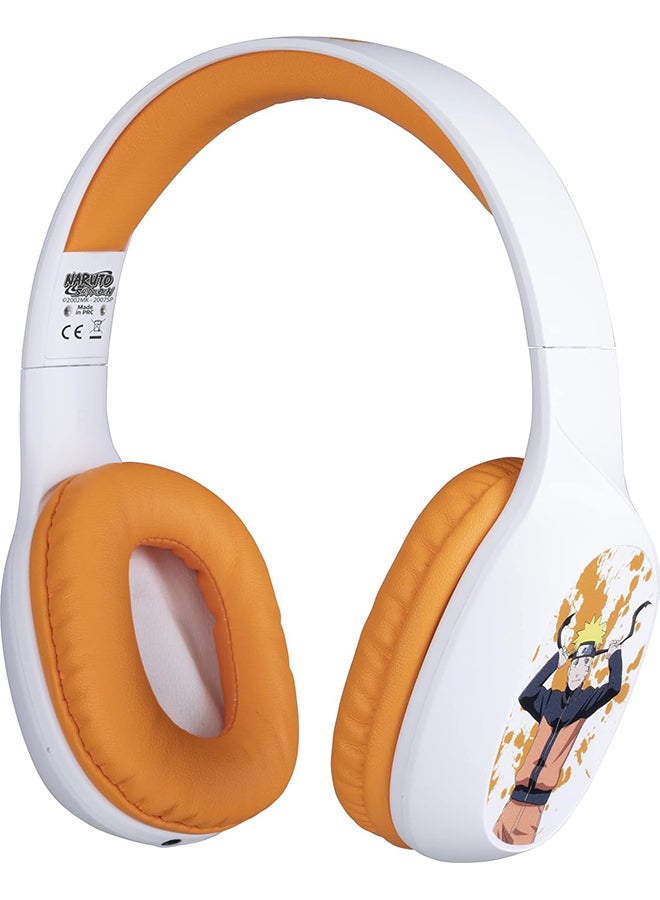 Konix Naruto Shippuden Wireless Bluetooth 5.3 Headphones for Smartphones and Tablets - 30 Hours Battery Life - 3.5 mm Jack Cable - Naruto Motif