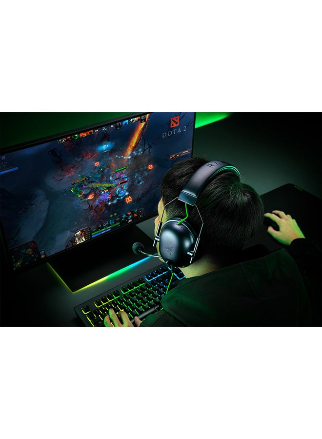 BlackShark V2 X USB Wired Esports Gaming Headset: 7.1 Surround Sound, 50mm Drivers, 240g Lightweight Build, Noise Cancelling Mic, for PC, PS4, PS5, Xbox Series - Black