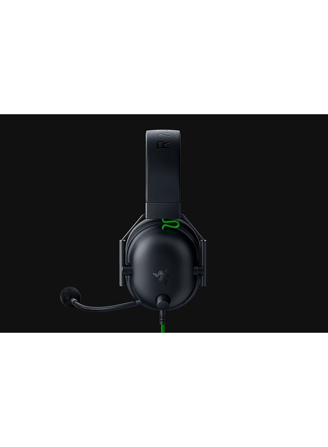 BlackShark V2 X USB Wired Esports Gaming Headset: 7.1 Surround Sound, 50mm Drivers, 240g Lightweight Build, Noise Cancelling Mic, for PC, PS4, PS5, Xbox Series - Black