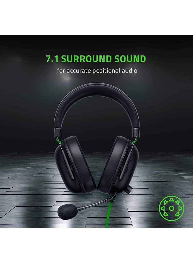 BlackShark V2 X USB Wired Esports Gaming Headset: 7.1 Surround Sound, 50mm Drivers, 240g Lightweight Build, Noise Cancelling Mic, for PC, PS4, PS5, Xbox Series - Black