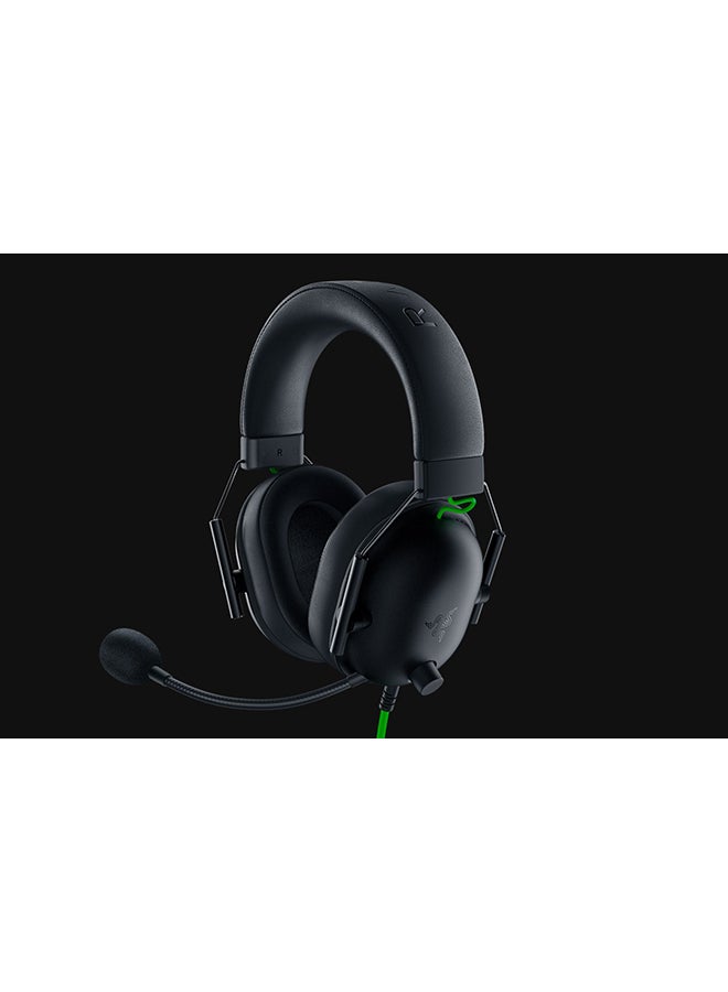 BlackShark V2 X USB Wired Esports Gaming Headset: 7.1 Surround Sound, 50mm Drivers, 240g Lightweight Build, Noise Cancelling Mic, for PC, PS4, PS5, Xbox Series - Black
