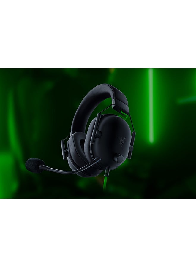 BlackShark V2 X USB Wired Esports Gaming Headset: 7.1 Surround Sound, 50mm Drivers, 240g Lightweight Build, Noise Cancelling Mic, for PC, PS4, PS5, Xbox Series - Black