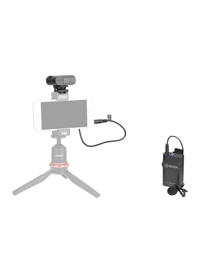 Universal Lavalier Wireless Microphone Kit BY-WM4 Pro Black