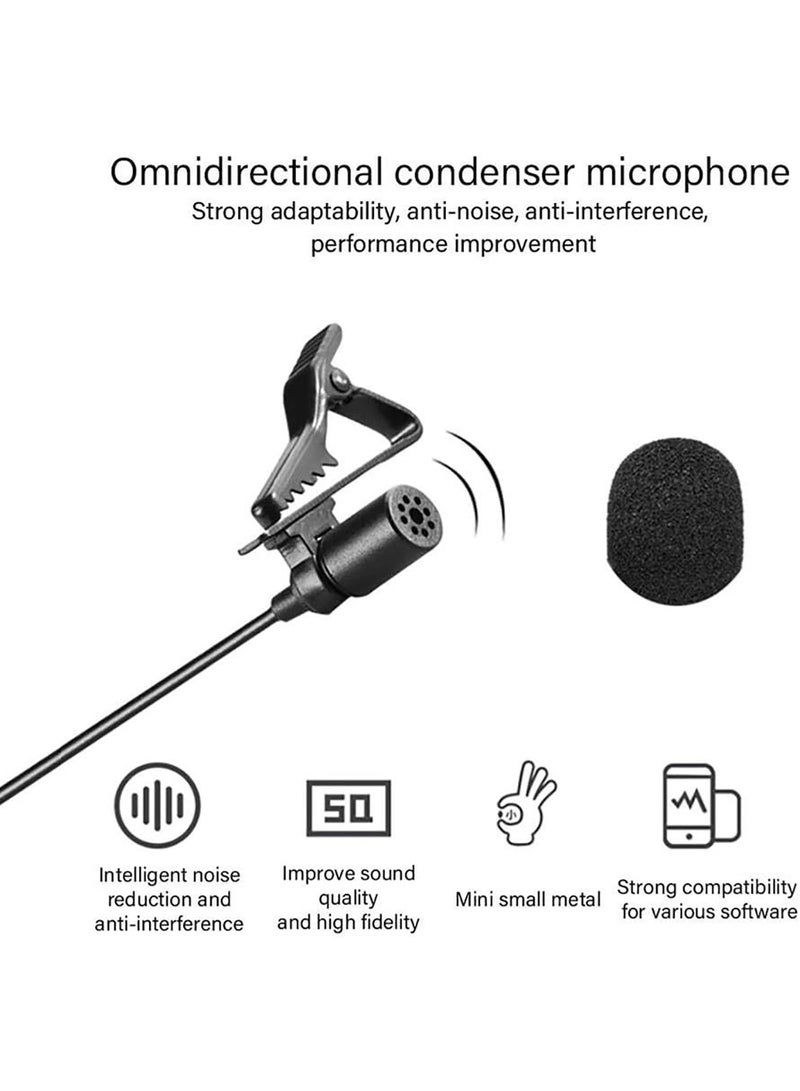 Universal Lavalier Wireless Microphone Kit BY-WM4 Pro Black