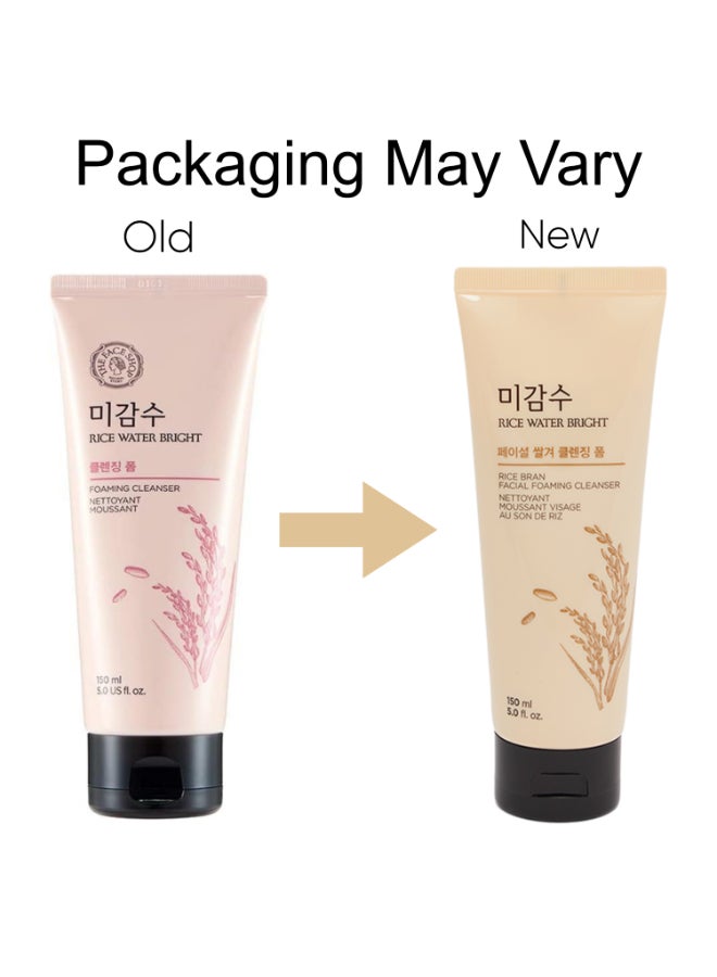 Rice Water Bright, Rice Bran Facial Foaming Cleanser Packaging May Vary 150ml