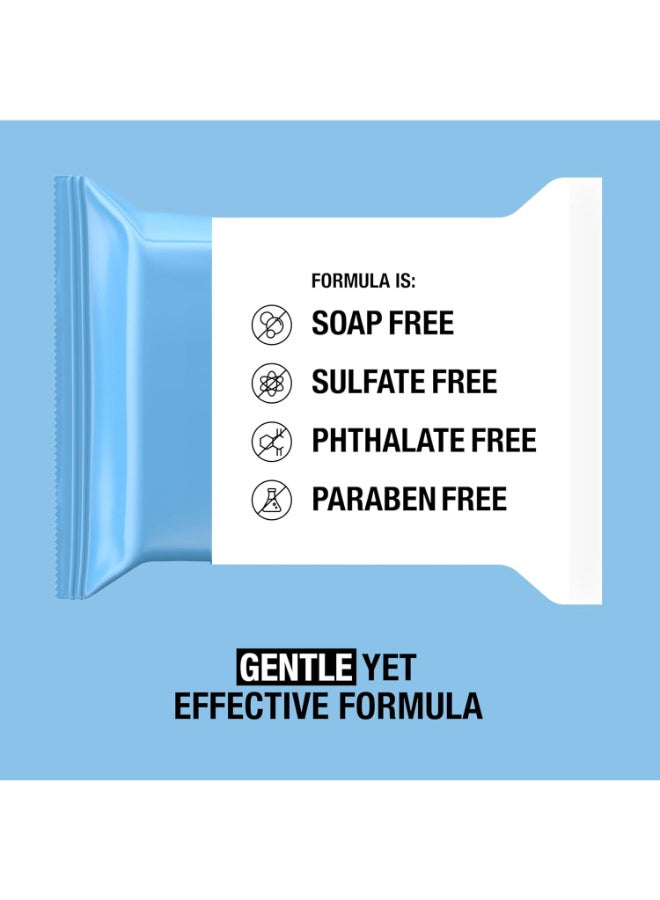 Makeup Remover Ultra-Soft Cleansing Towelettes, 20 Counts Blue 18.5x16.5cm