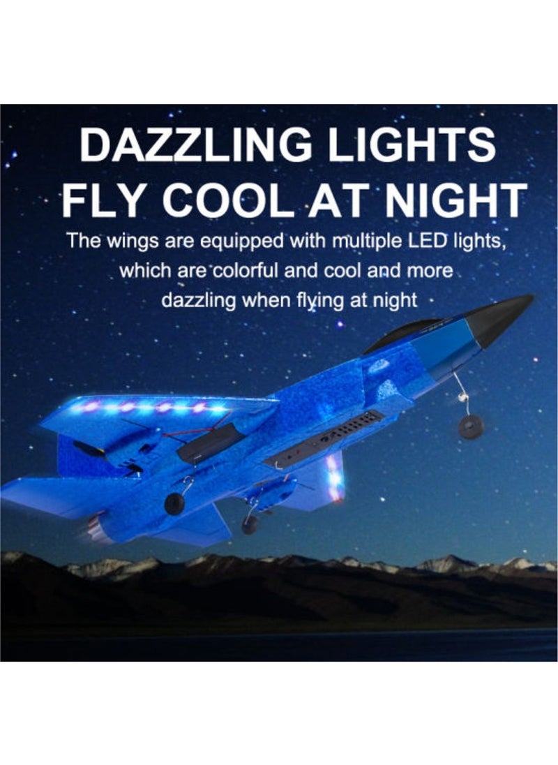RC Plane 2 Channel, 2.4GHz Radio Control , Large Fixed Wing Glider Fighter Children's Remote Control UAV Remote Control Aircraft Model