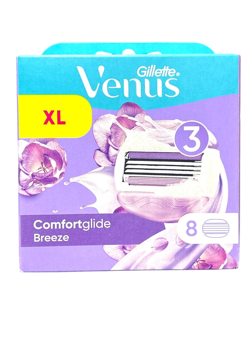 Venus ComfortGlide Spa Breeze Razor Blades Women, Pack of 8