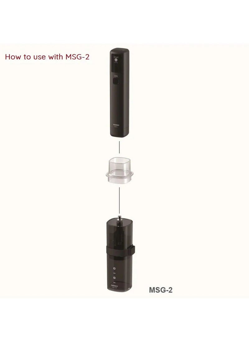 Electro Solo Mobile Mill Stick, Portable Electric Attachment for Smart G Coffee Mill Hand Grinder, USB Rechargeable