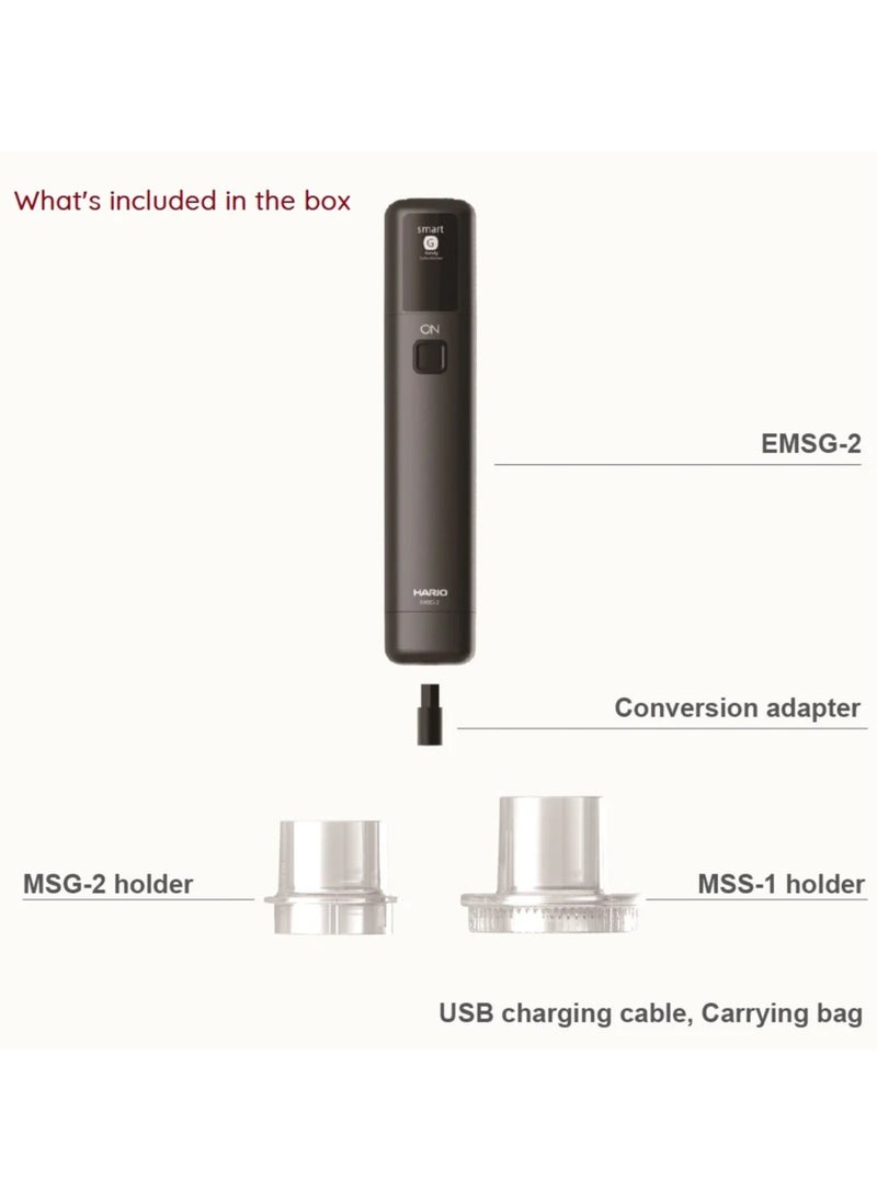 Electro Solo Mobile Mill Stick, Portable Electric Attachment for Smart G Coffee Mill Hand Grinder, USB Rechargeable