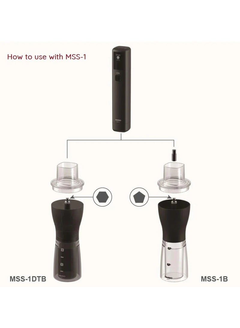 Electro Solo Mobile Mill Stick, Portable Electric Attachment for Smart G Coffee Mill Hand Grinder, USB Rechargeable