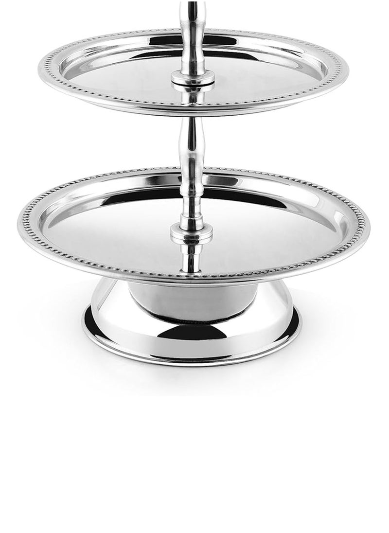 Stainless Steel Tray Dessert Stand Pastry Stand Cake Stand Serving Platter Serving Plate Tray 3 TIER