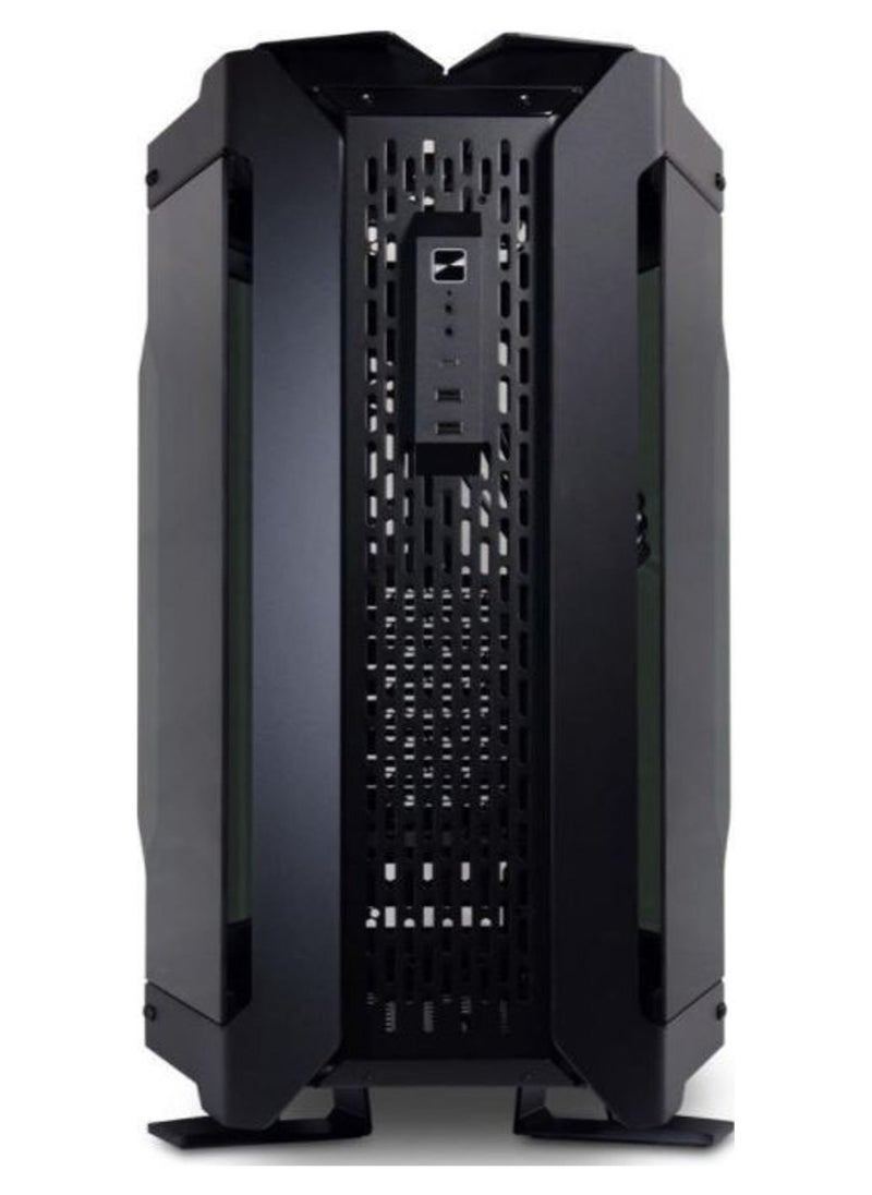 Odyssey X TR-01X Full Tower PC Case – Black Aluminum, EEB/E-ATX/ATX/Micro-ATX/Mini-ITX Support, Dual-Side 4mm Tempered Glass, Modular Design, 480mm Radiator Compatibility, Up to 6x 140mm Fans, USB 3.1 Type-C, Water Cooling Ready, Max GPU Clearance 423mm, Max PSU Length 280mm, Max CPU Cooler Height 167mm | G99.TR01X.00