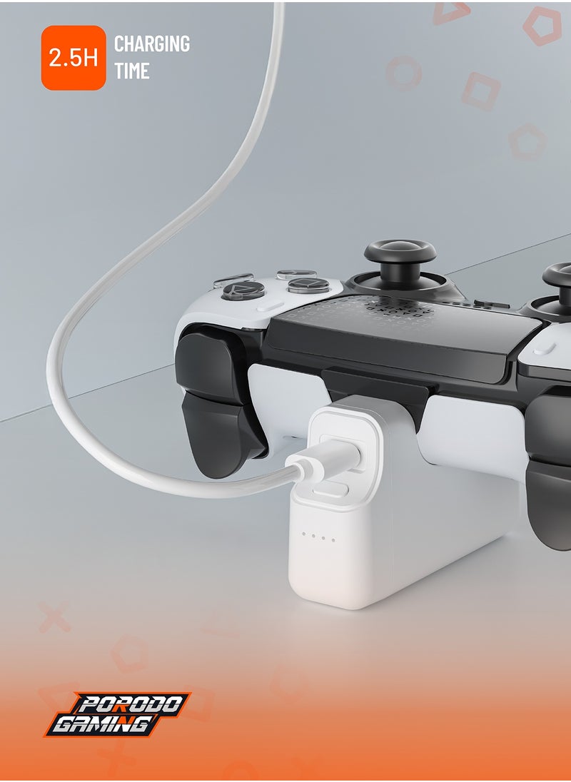 Gaming PS5 Edge Gamepad Controller Back Battery 3400mah - White