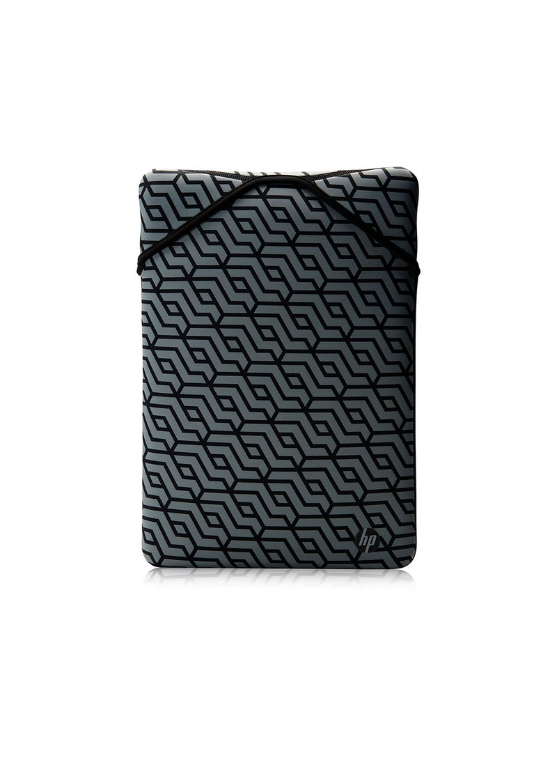 Reversible Protective 15.6 (39.62 cm) Geo Laptop Sleeve Black