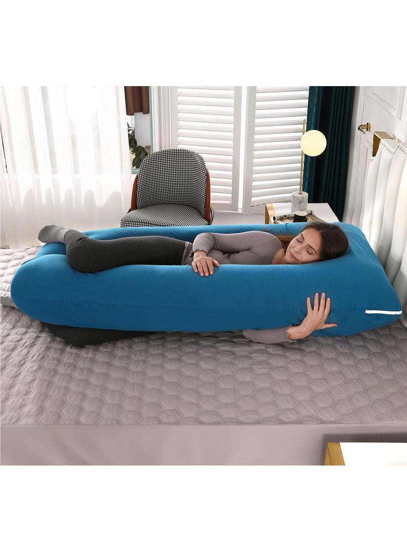 Pregnancy Pillows Cotton U Shaped Body Pillow for Sleeping, Comfortable Cooling Maternity Pillow for Pregnant Women Support Body Pain Relief Pillow