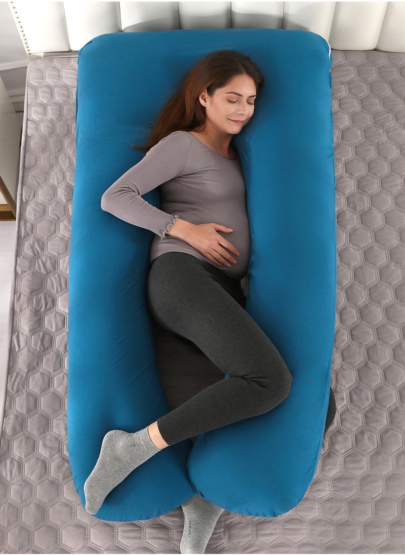 Pregnancy Pillows Cotton U Shaped Body Pillow for Sleeping, Comfortable Cooling Maternity Pillow for Pregnant Women Support Body Pain Relief Pillow