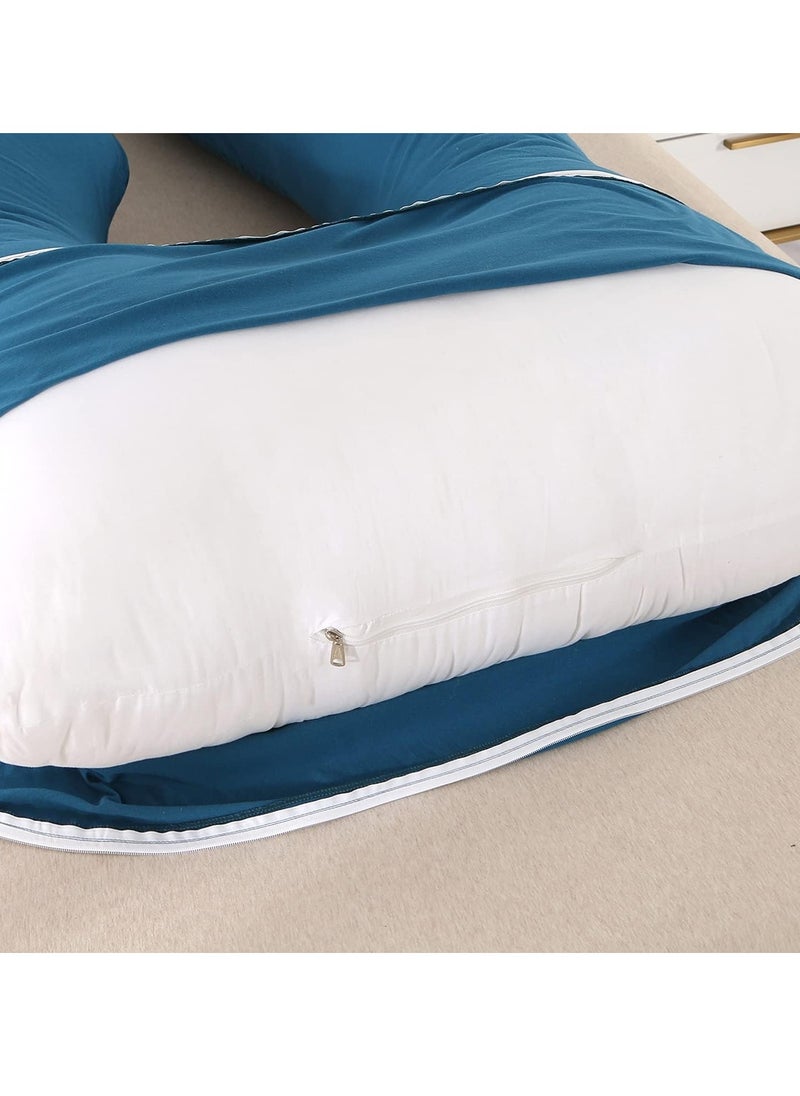 Pregnancy Pillows Cotton U Shaped Body Pillow for Sleeping, Comfortable Cooling Maternity Pillow for Pregnant Women Support Body Pain Relief Pillow
