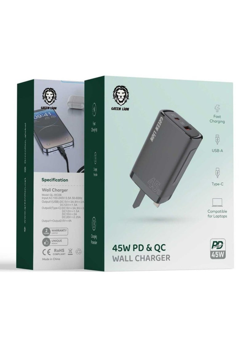 45W PD & QC Wall Charger_Black