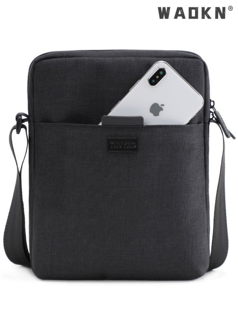 Men High Quality boys Crossbody Bag Minimalist Wear-Resistant Oxford Crossbody/Shoulder Bag,Satchel Bag Business Casual Men's Shoulder Bag,Teens' Casual Bag for Outdoor Sports, Travel,Daily Outing