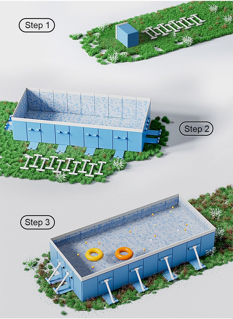 New Outdoor Non-inflatable Swimming Pool Folding Swimming Pool Patio Children's Playground Pool Ball Pool Free Installation Swimming Pools