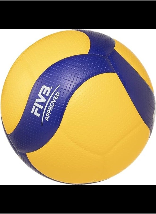 V300W-V Fiva Official Volleyball Competition Ball Size 5 Yellow/Blue