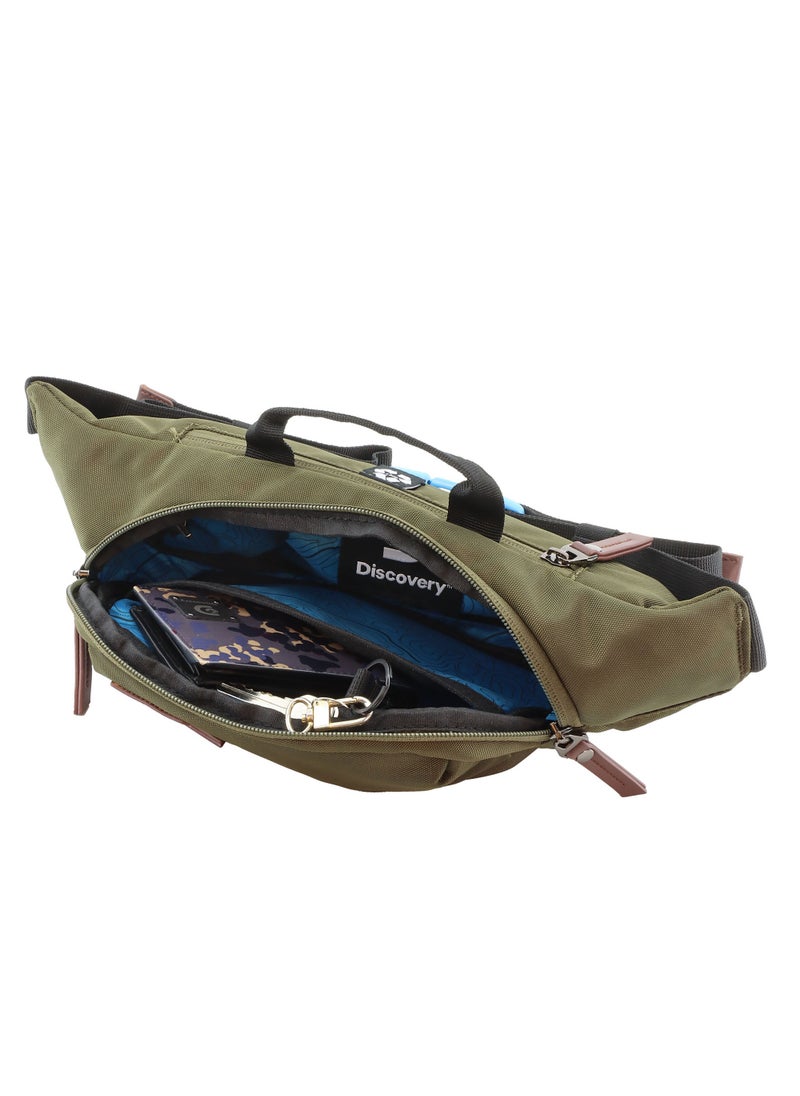 Discovery ICON  Waist Bag Khaki, Hip Bag With Adjustable Strap, RFID Pocket, Suitable For Travel, Outdoors, Gym, Hiking For Men And Women