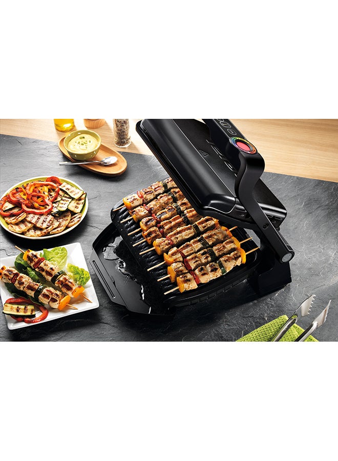 indoor Electric Grill, Optigrill Plus/BBQ. With snacking and baking accessory, 2 Years Warranty 2000 W GC715D28 Stainless Steel / Black