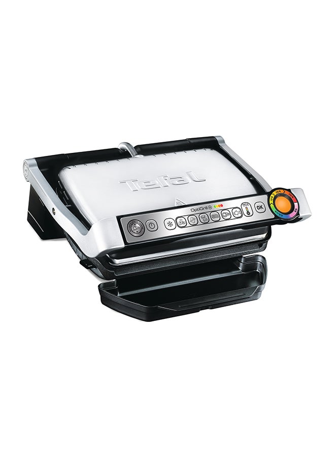 indoor Electric Grill, Optigrill Plus/BBQ. With snacking and baking accessory, 2 Years Warranty 2000 W GC715D28 Stainless Steel / Black