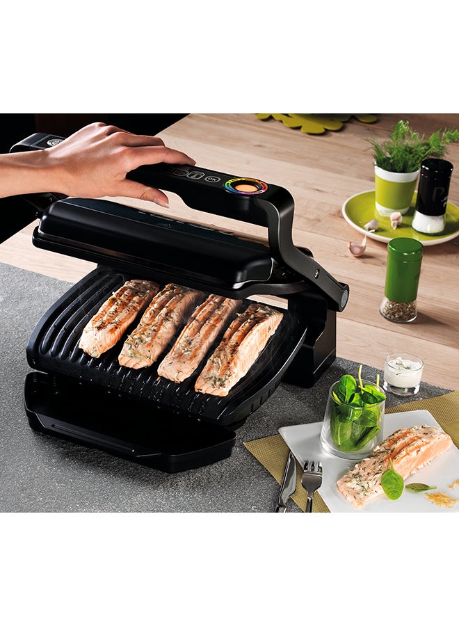 indoor Electric Grill, Optigrill Plus/BBQ. With snacking and baking accessory, 2 Years Warranty 2000 W GC715D28 Stainless Steel / Black