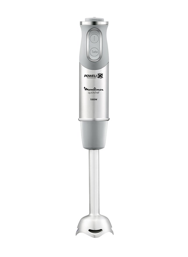 Hand Blender | Quickchef Lite Hand Stick Blender |  20 speeds | 500ml chopper | beaker | Stainless Steel | 2 Years Warranty DD656D27 Stainless steel / Quartzite