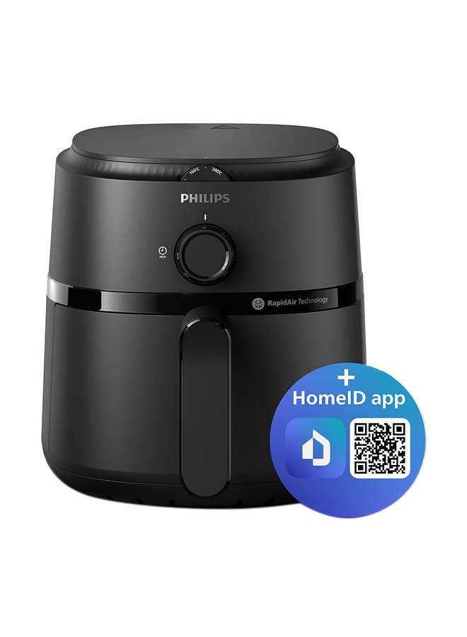 Airfryer Compact - Analogue, 12 Cooking Functions, Rapid Air Technology, 3.2 L 1300 W Philips NA110/09/00 Black