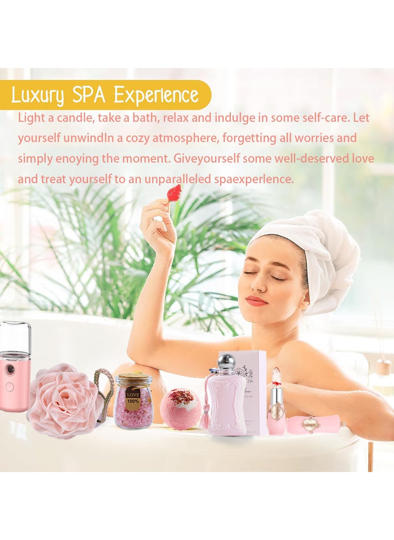Gifts Basket for Women - Birthday Gift Box Set Contains 18 Items Inspirational Gift,Relaxing Spa Care Package for Women Friendship,Friend Gifts for Women