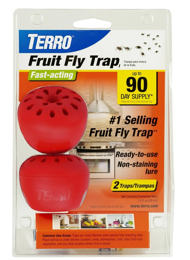 Fruit Fly Trap, Fast-acting, 2 Traps