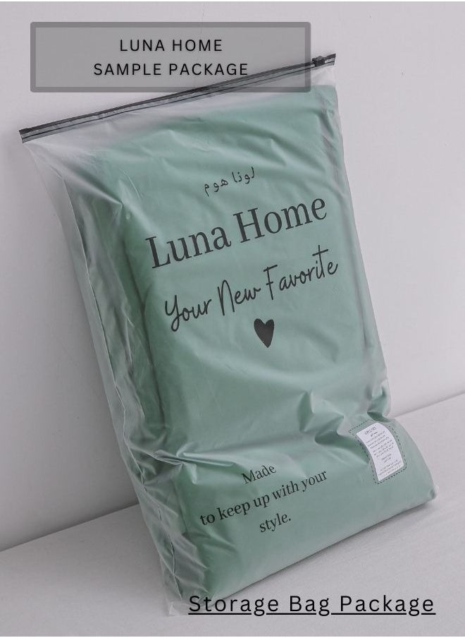 Single Size 4 Piece Duvet Cover Set  Premium Quality Green.
