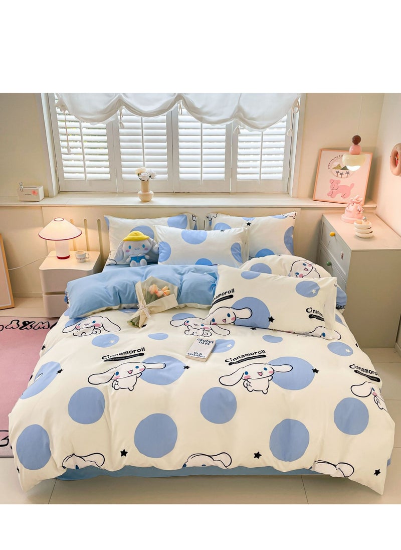 4-Piece Cinnamoroll Cotton Comfortable Set Bed Sheet Set Children'S Day Gift Birthday Gift 200X230cm